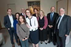 The PM with my granddaughter: Bella & Apology Draft Working Grorup